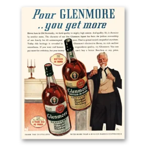 1941 Glenmore Whiskey Print Ad | Pour Glenmore