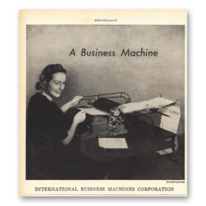 1941 IBM Print Ad | Business Machine