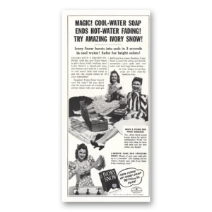 1941 Ivory Snow Print Ad | Magic Cool