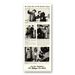 1941 Kelloggs All Bran Cereal Print Ad | Mr Indigo