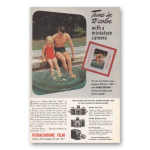 1941 Kodak Film Print Ad | Miniature Camera