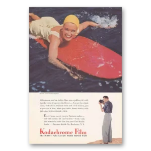 1941 Kodachrome Film Print Ad | Surfer Midsummer