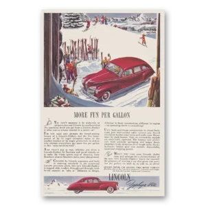 1941 Lincoln Zephyr Print Ad | More Fun