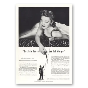 1941 Listerine Print Ad | Let Him Go