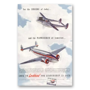 1941 Lockheed Print Ad | Swords Today