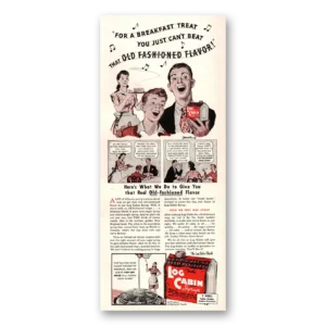 1941 Log Cabin Syrup Print Ad | Can't Beat