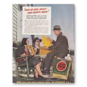 1941 Lucky Strike Cigarettes Print Ad | Silk Sally