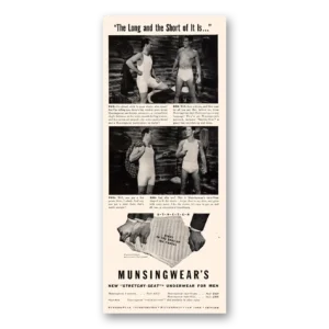 1941 Munsingwear Undergarments Print Ad | Long Short