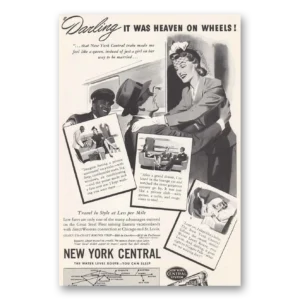 1941 New York Central Print Ad | Heaven