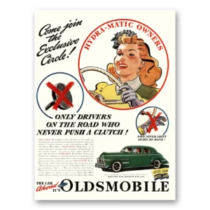 1941 Oldsmobile Hydra Matic Drive Print Ad | Hydra Matic