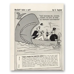 1941 Kentucky Club Pipe Tobacco Print Ad | Penn Tobacco