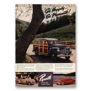 1941 Plymouth Print Ad | Go Happily