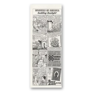 1941 Prince Albert Tobacco Print Ad | Saddling Sunlight