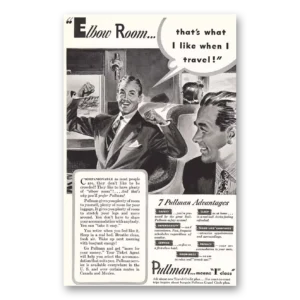 1941 Pullman Print Ad | Elbow Room