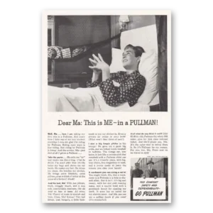 1941 Pullman Print Ad | Dear Ma