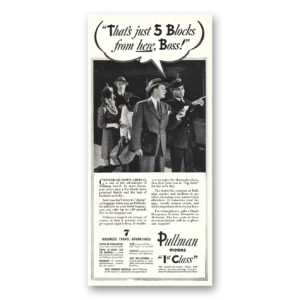 1941 Pullman Print Ad | Blocks From Here Boss