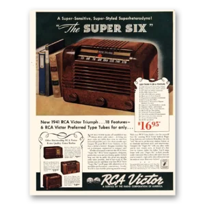1941 RCA Victor Radios Print Ad | Superheterodyne