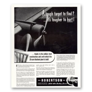 1941 H H Robertson Print Ad | Tough Target