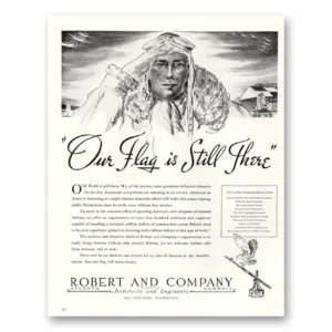 1941 Robert and Company Print Ad | Our Flag