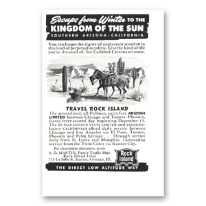 1941 Rock Island Lines Print Ad | Kingdom Sun