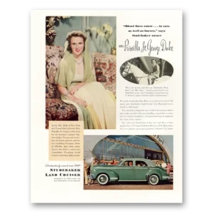 1941 Studebaker Land Cruiser Print Ad | Mrs Priscilla