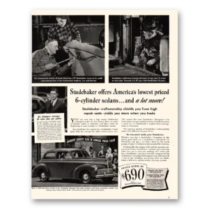 1941 Studebaker Champions Print Ad | 6 Cylinder