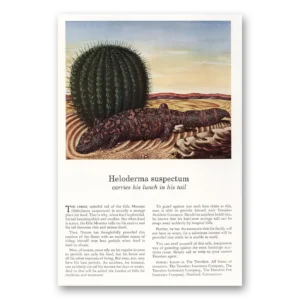 1941 Travelers Insurance Print Ad | Heloderma
