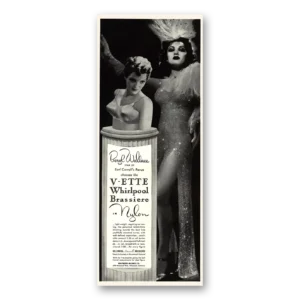 1941 V Ette Whirlpool Brassiere Print Ad | Beryl Wallace