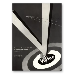 1941 Vultee Aircraft Print Ad | Valiant Trainer