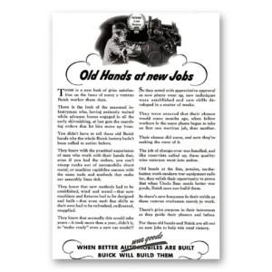 1942 Buick Print Ad | Old Hands
