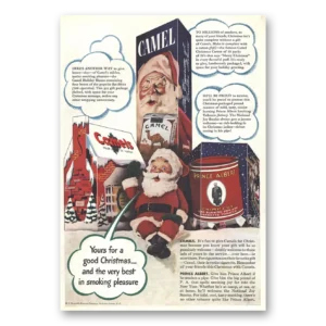 1942 Camel Cigarettes Print Ad | Christmas