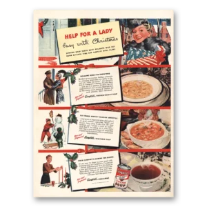 1942 Campbells Soup Print Ad | Busy With Christmas