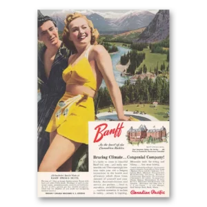 1942 Canadian Pacific Print Ad | Springs Hotel