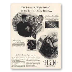 1942 Elgin Watch Print Ad | Chuck Hollis