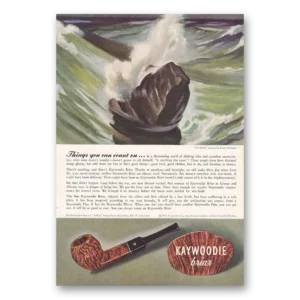 1942 Kaywoodie Pipes Print Ad | Wetterau