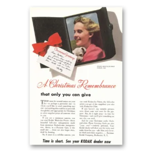 1942 Kodachrome Film Print Ad | Christmas