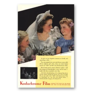 1942 Kodachrome Film Print Ad | Forgotten Moment