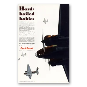 1942 Lockheed Hudson Print Ad | Hard Boiled Babies
