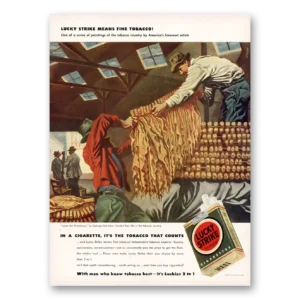 1942 Lucky Strike Cigarettes Print Ad | Inside Warehouse