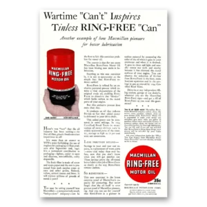 1942 Macmillan Oil Print Ad | Wartime