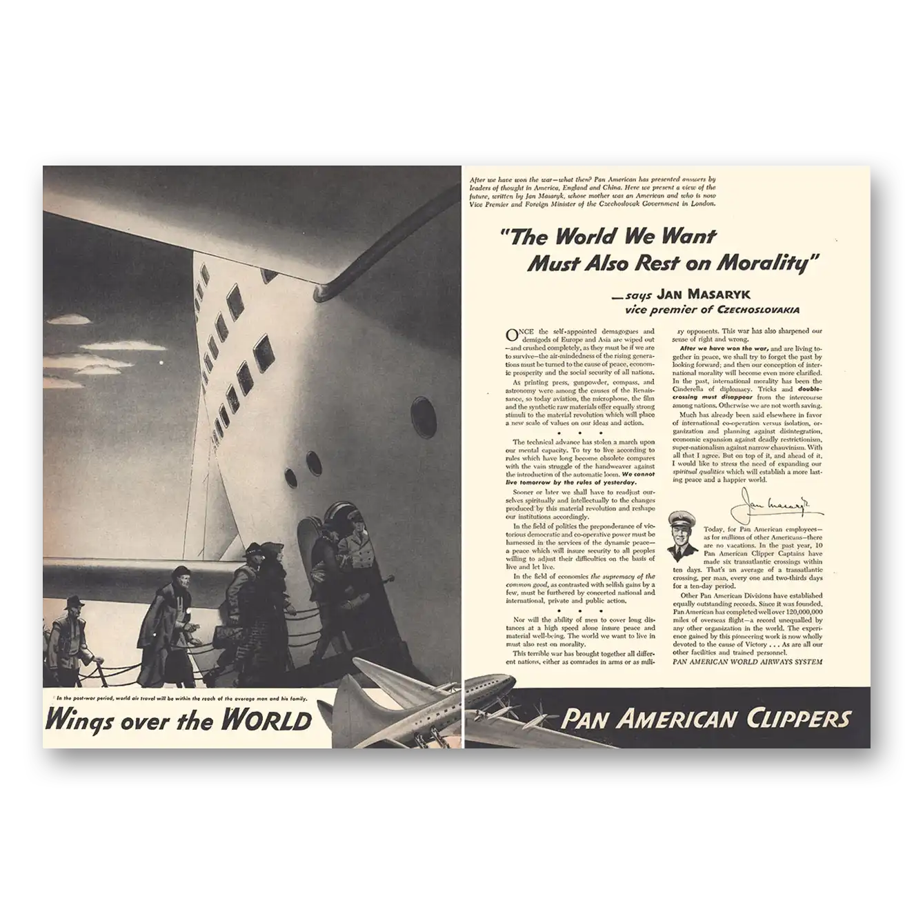 1942 Pan Am Print Ad | Clippers World