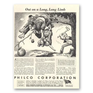1942 Philco Electronic Systems Print Ad | Long Limb