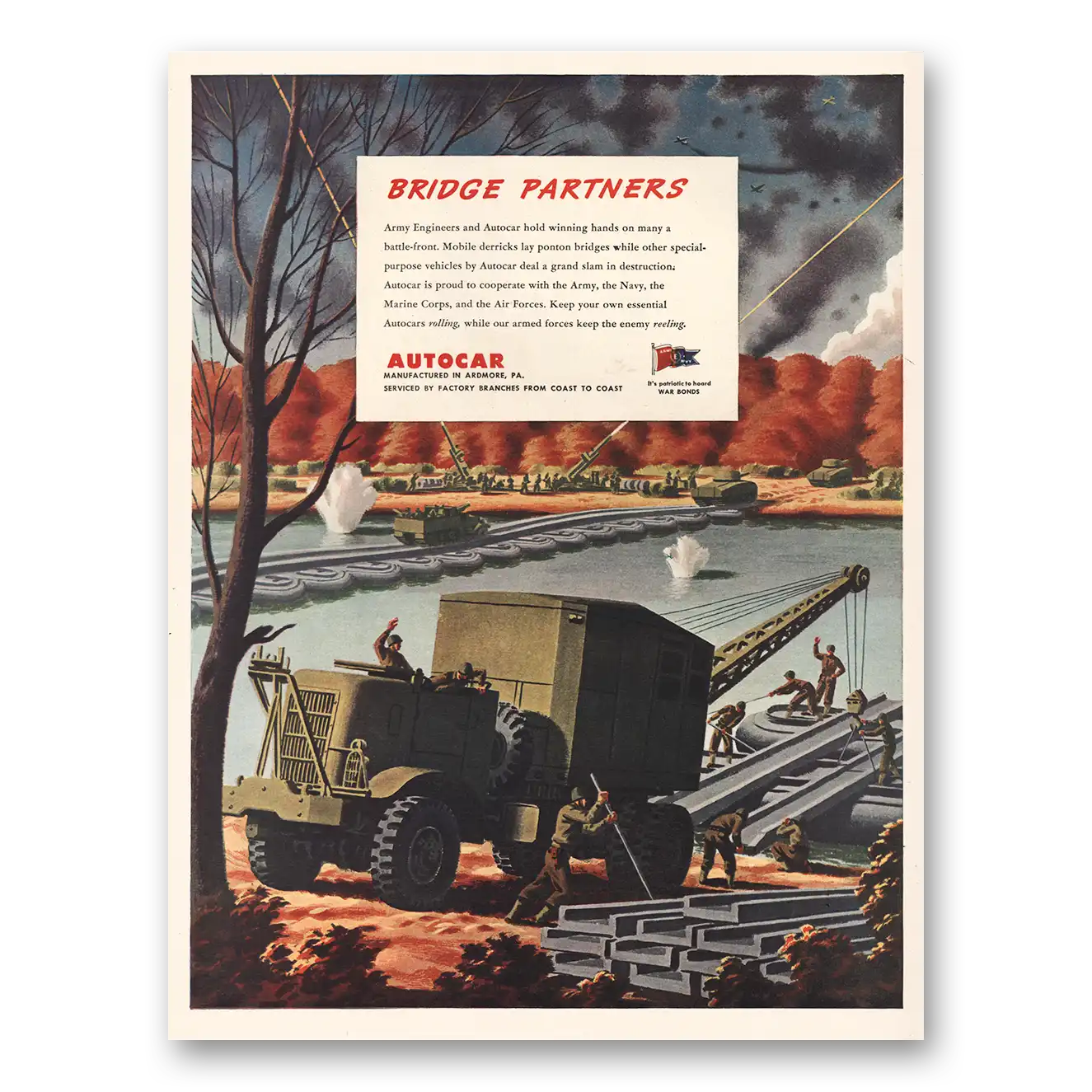 1943 Autocar Trucks Print Ad | Bridge Partners