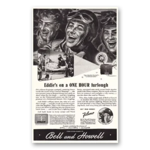 1943 Filmo Camera Print Ad | Furlough