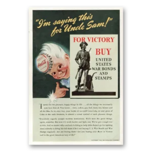 1943 Coca Cola Print Ad | Uncle Sam