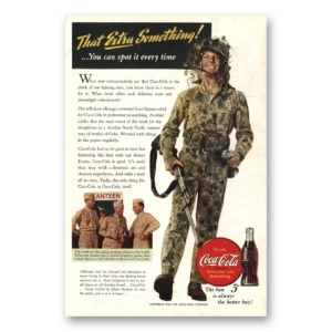 1943 Coca Cola Print Ad | Every Time