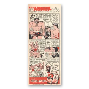 1943 Cream of Wheat Print Ad | Lil Abner