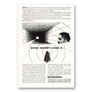 1943 Dictaphone Print Ad | Hitler