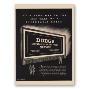 1943 Dodge Print Ad | Last Mile