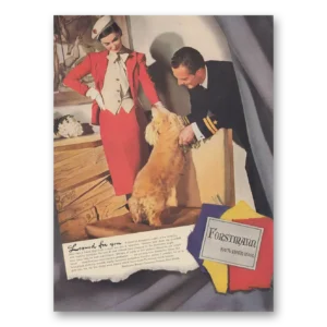 1943 Forstmann Wool Print Ad | Loomed